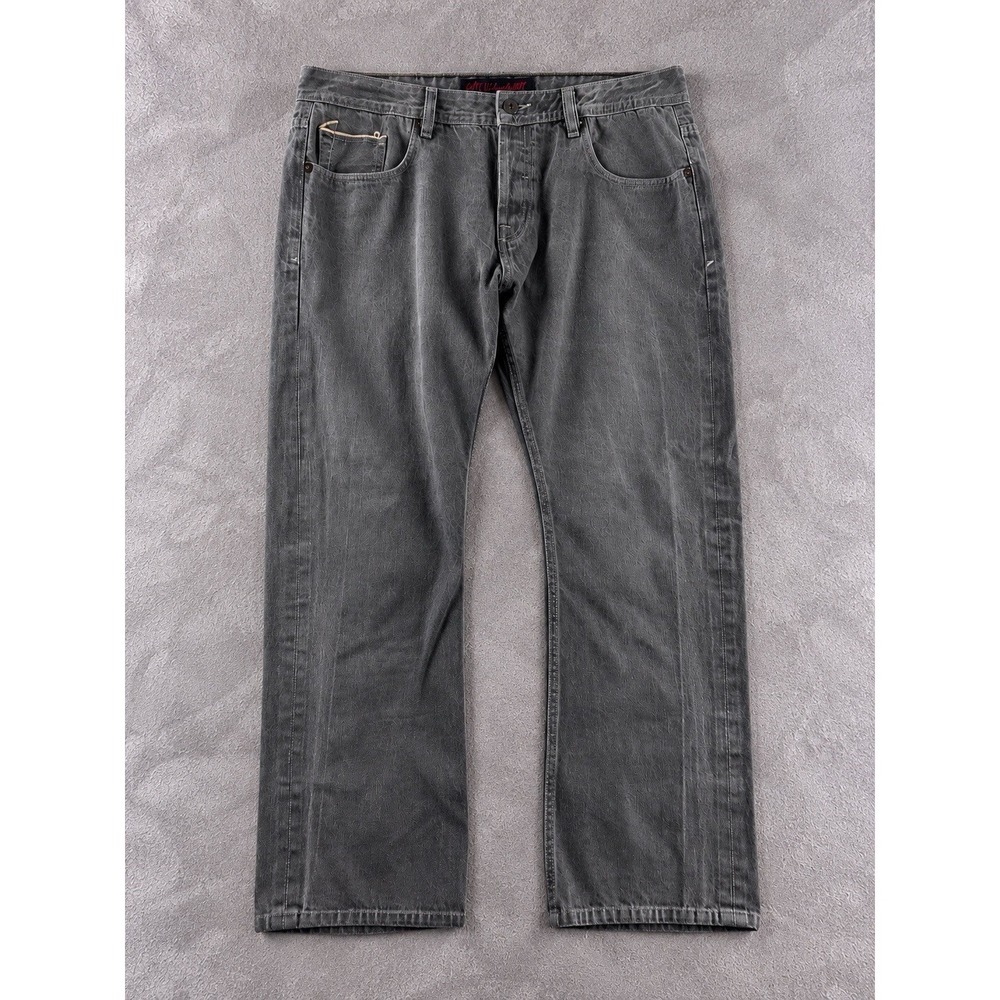 Cult Of Individuality Hagan Jeans Mens 40x29 Gray Wash Relaxed Straight Denim